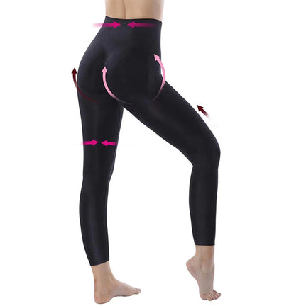 Merino Wool Seamless High Waist Control Compression Leggings