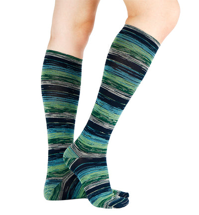 Cotton Everyday Compression Socks (15-20mmHg) - Space Dye Assortment 3 - 3 Pack