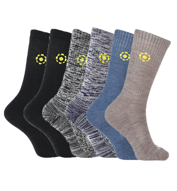 Rich Merino Everyday Crew Socks