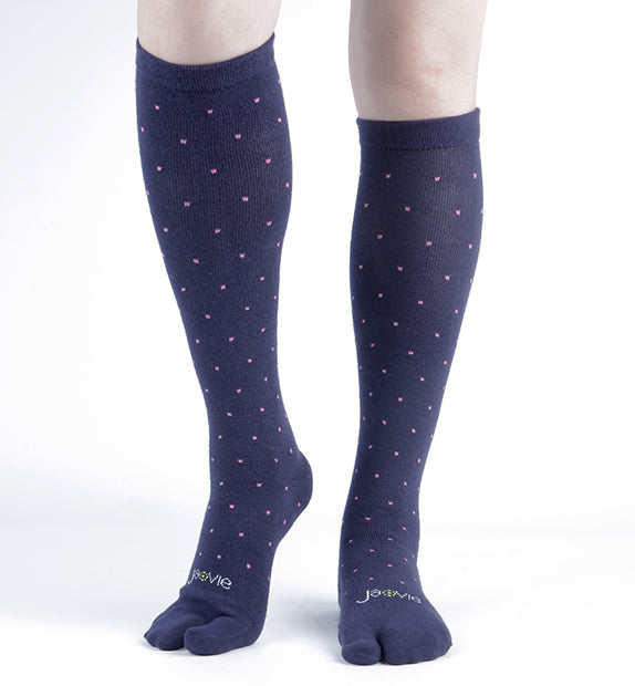 Cotton Everyday Split Toe Compression Socks (15-20mmHg) - 5 Pack