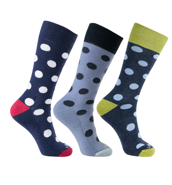 Rich Merino Everyday Crew Socks#color_navy-lavender-denim