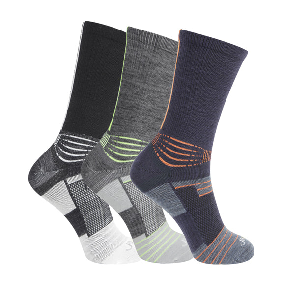 Merino Performance Active Crew Socks#color_black-grey-navy