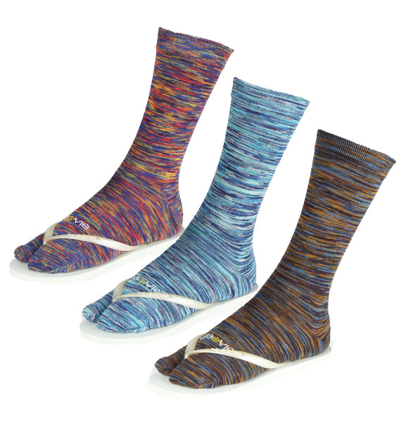 Split Toe Fashion Crew Socks