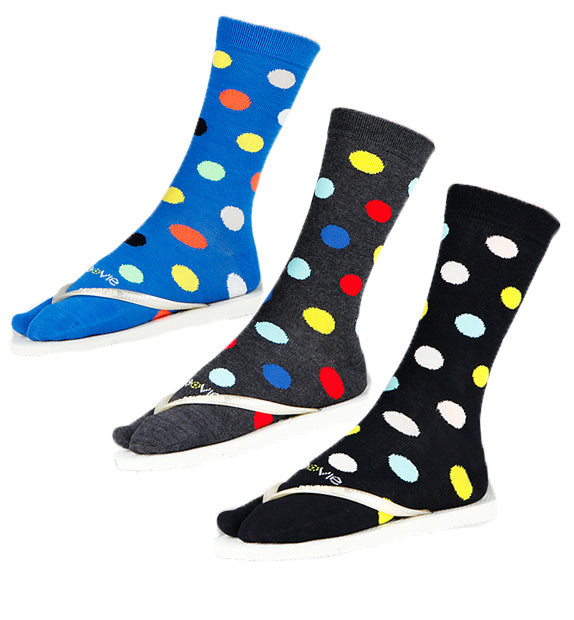 Split Toe Fashion Crew Socks