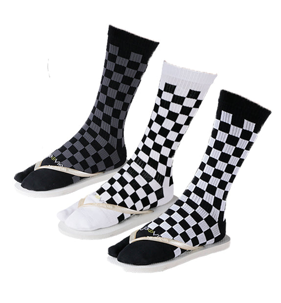 Split Toe Fashion Crew Socks