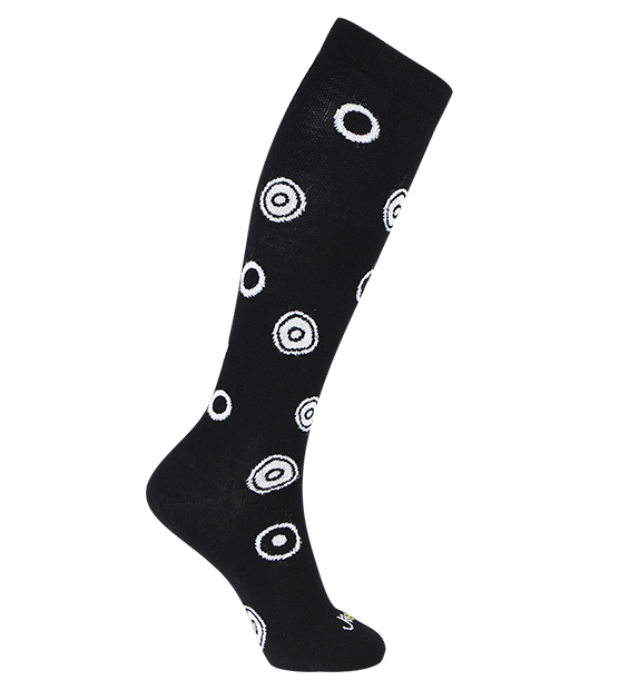 Merino Wool Compression Socks#color_black