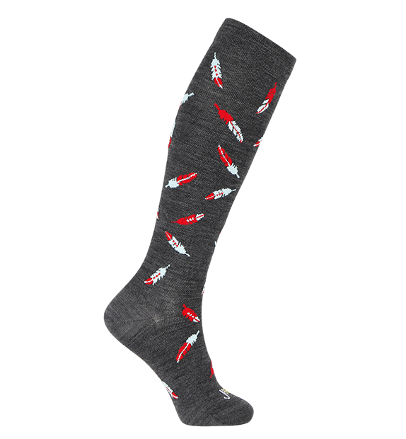 Merino Wool Compression Socks#color_med-grey