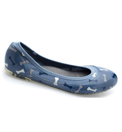ja-vie dog bone blue jelly flats shoes