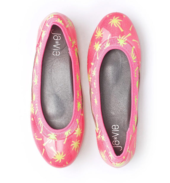 ja-vie palm tree jelly flats shoes