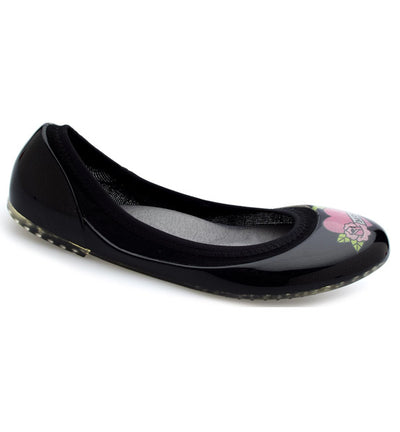 ja-vie tattoo jelly flats shoes