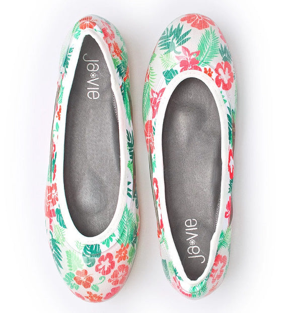 ja-vie tropical jelly flats shoes