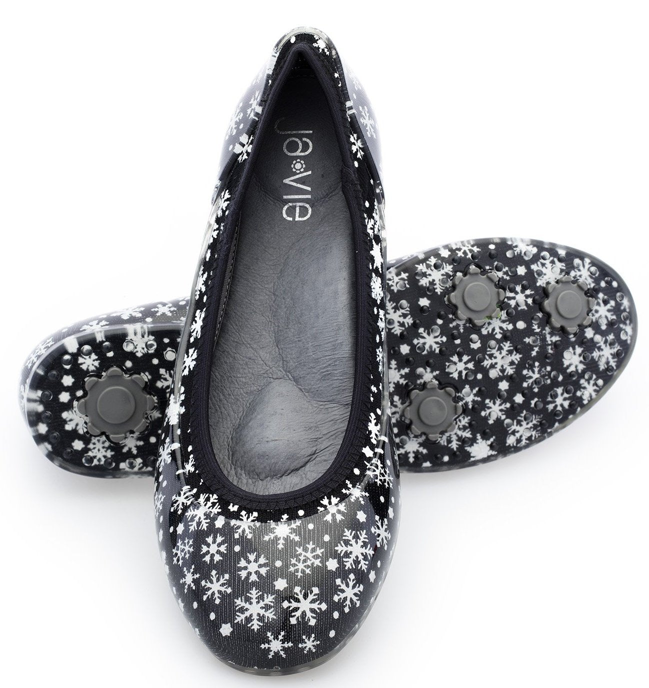 ja-vie snowflake jelly flats shoes