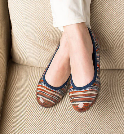 ja-vie santa fe stripe jelly flats shoes