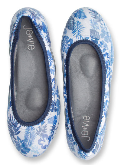 ja-vie denim tropical jelly flats shoes