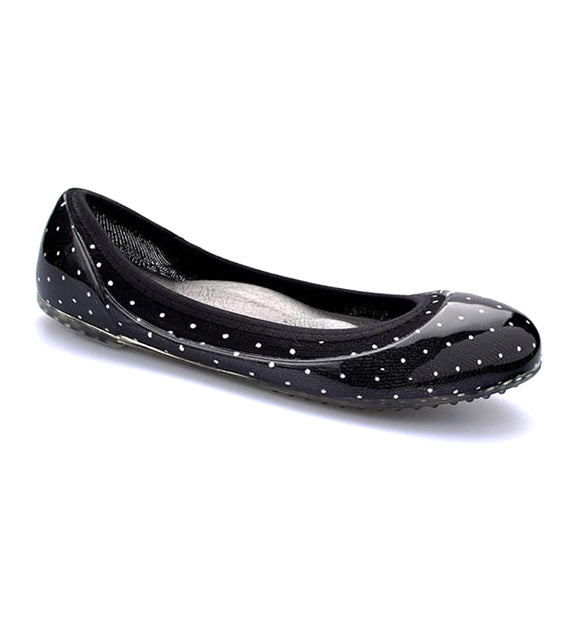 ja-vie black/white baby dot jelly flats shoes