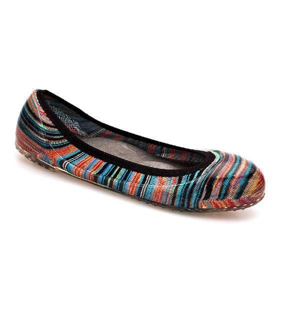ja-vie fiesta stripe jelly flats shoes