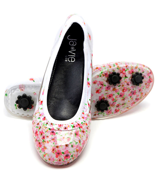 ja-vie cherry blossom jelly flats shoes