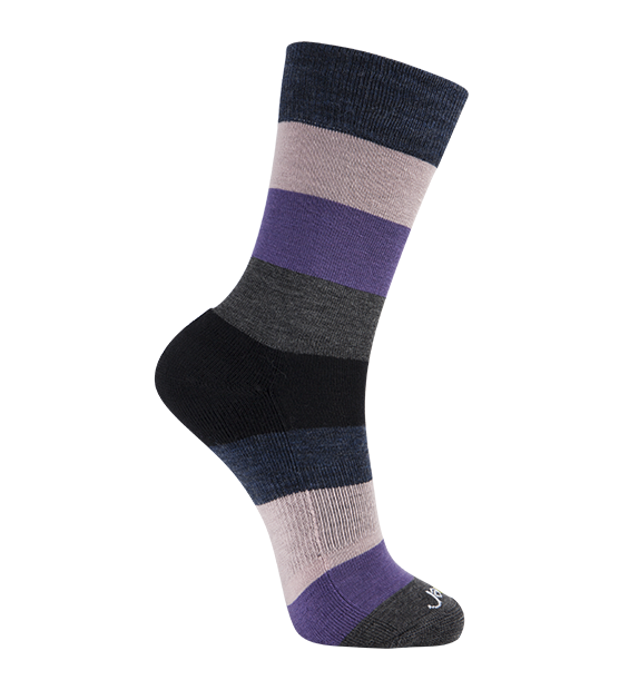 Rich Merino Everyday Crew Socks#color_purple