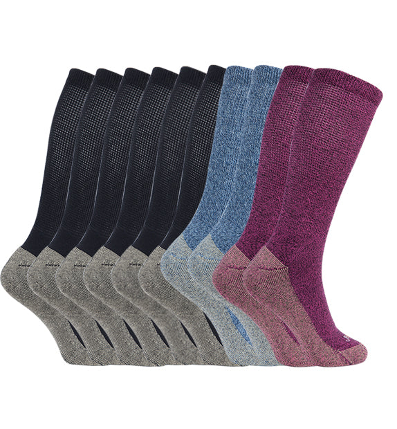 Relax Fit Non-Binding Crew Socks