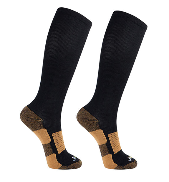 Copper Compression Socks#color_black-black